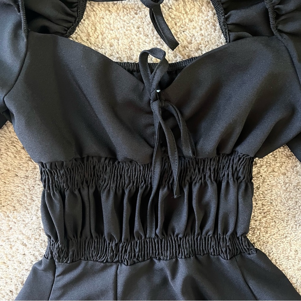 Black Ruffle Dress - NWOT - Picture 2 of 7